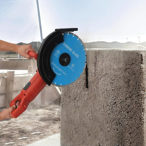 Heavy Duty 14 Inch Circular Concrete Saw With 3000 Watt Electric Motor and Tough As Nails Build cutting through masonry.
