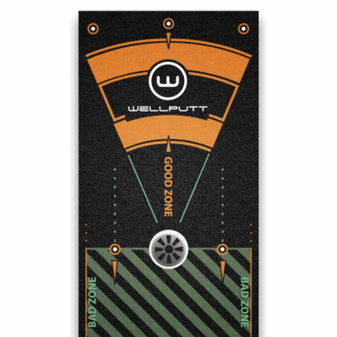 13-Foot Golf Putting Training Mat In Black With Pro Grade Green Replication And Eye Positioning Alignment Aids Putter Stroke Guides