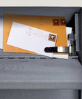 Locking Wall Mount Mailbox With Large Capacity Heavy Duty Electrogalvanized Steel Granite Finish showing mail slot