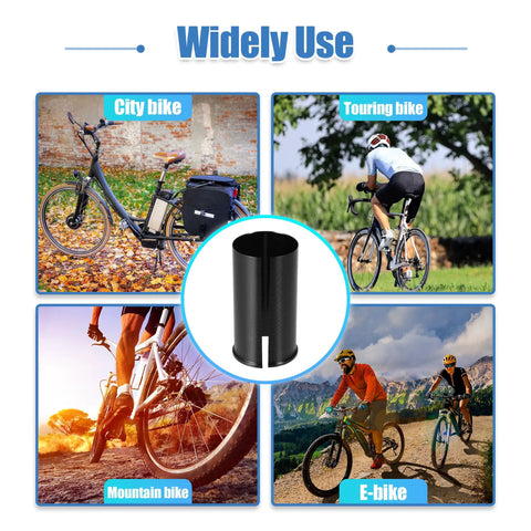 Seat Post Reducer Sleeve Adapter 30.9mm To 31.6mm For Bikes Aluminum Alloy Black Easy Install No Tools Needed in bike use