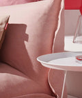 Transloetje Table Lamp Set Transparent LED Lighting showcasing Edison style inner bulb on white side table in cozy living room