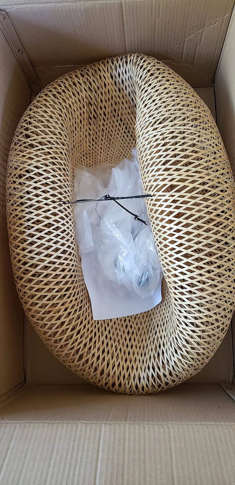 Unboxing Beige Bamboo Pendant Light For Kitchen Island With Modern Twist Hanging Fixture 1 Light Dining Room Pendant Lamp