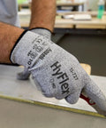 Cut Protection Gloves With Intercept Yarn ANSI A2 For Sharp Objects And Debris Dexterity Dark Coated Polyurethane Abrasion Resistant