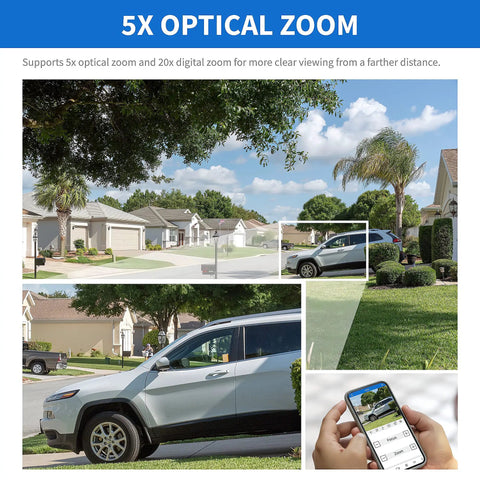 Top Shelf 32 Channel 4K Nvr Security Camera System With 24 Heavy Duty Outdoor Bullet IP Cameras Running Smooth AI Tracking And 5X Motorized Zoom for clear vehicle viewing.