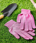Women's Garden Gloves Set, 6 Pairs, Thorn Proof And Cut Resistant, Breathable Cotton With Enhanced Grip For Berry Picking And Outdoor Work, Pink