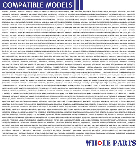 List of compatible models for Upgraded Refrigerator Door Gasket For Freezer Door With Magnetic Strip Inside W10443315 Replacement Part