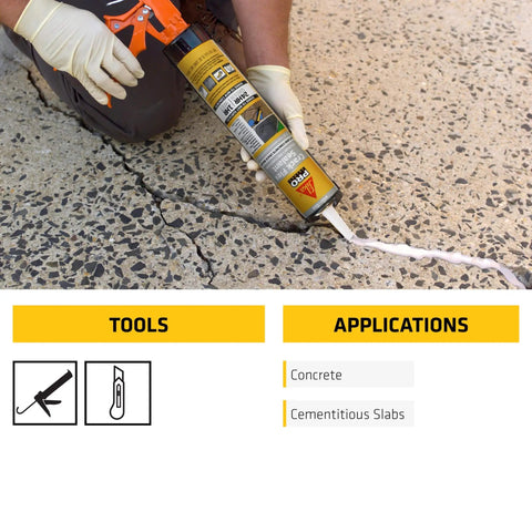 Applying Crack Flex Sealant For Horizontal Cracks Up To One Inch Gray Self Leveling Waterproof Polyurethane Sealant For Driveways