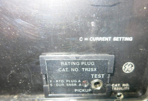 Type K Six Hundred Air Circuit Breaker With Rms Nine Microversa Tripping Unit For Four Eighty Vac Panels Plug And Play Setup detailed view of rating plug.
