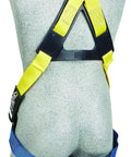 Industrial Arc Flash Harness With Dorsal And Front Web Loops, No Tangle Design, X Large Size, on mannequin back view