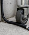 High Flex Corrugated Cable Conduit, 51 Mm Heavy Duty Wire Raceway With Galvanized Steel Core, 20 Meter Roll by a cart wheel.