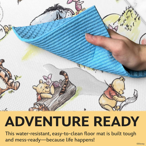 Hand lifting Mickey Mouse Minnie Mouse Stitch Winnie The Pooh Totally Anti Fatigue Kitchen Mats With Non Slip Backing Water Resistant PVC Foam.