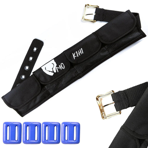 13.86 Pounds Diving Weight Belt With Quick Release Buckle For Saltwater Dives, including lead weights and corrosion-resistant buckles