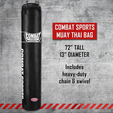 Built Different 100lb Heavy Bag With Killer Synthetic Leather Cover And Heavy Duty Hanging Chain For Secure Mounting, 72" tall.