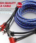 Straight Up 4 Gauge Auto Audio Hook Up Kit With 20 Ft Oxygen Free Copper Power Cable And 8 Gauge Speaker Runs For Dual Subs Includes Heavy Duty Anl Fuse Holder And Quick Install Ground Distribution Block, showing 17FT RCA cables.