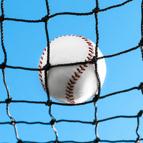 Ultimate Baseball Batting Cage System With Durable Frame And Flexible Lengths From 20 Ft To 70 Ft, ball caught in cage netting