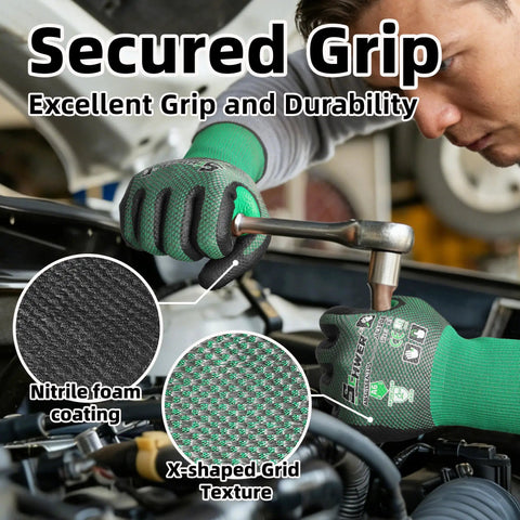 Ultra Thin Cut Resistant Work Gloves For Mechanics ANSI A6 AR3908 Skin Friendly UHMWPE No Fiberglass Or Wires Comfort Fit