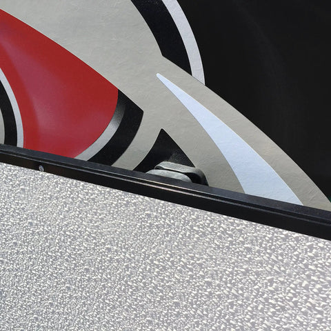 Close-up of Magnetic RV Door Holder Set White Five Pairs for secure trailer door showcasing mounting hardware.