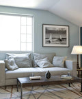Living room with Spyglass Table Lamp With Bronze Finish, Dual Pull Chains, White Linen Shade, Retro Modern Luxe Vibe, 30.5 Inch Tall