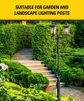 Fence Post Mix Concrete Alternative Expanding Foam Kit For Quick Fence Post Installation shown with garden lighting post