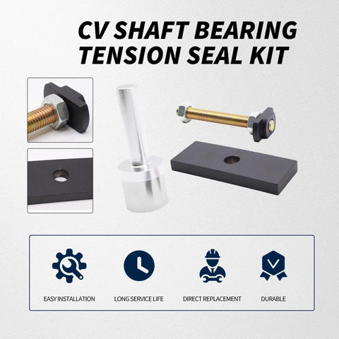 Heavy Duty CV Axle Bearing Puller Seal Kit Tool Premium Steel For Toyota 4Runner Tacoma FJ Cruiser 8 Inch Diff Front Clamshell Remover Handles Part 18195 Best Garage Tool Like Pros For 2003 To 2018 Vehicles Very Smooth Fix At Home Or Shop Quick Now. CV shaft bearing tension seal kit parts