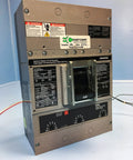 Top Dollar 600 Amp Three Pole Molded Case Circuit Breaker with detailed labels and controls, designed for industrial use.