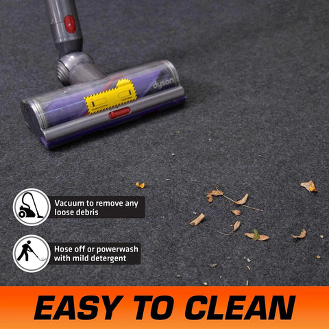 Heavy Duty Garage Floor Runner Mat 216 Inch Long 30 Inch Wide Cut To Fit Non Slip Backing Absorbs Moisture Waterproof Durable
