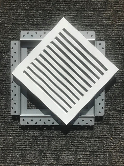 Removable Mud In Flush Cold Air Return Vent Cover For Walls Or Ceilings Exhaust Fan And Register Cover Premium Modern Finish 10x10