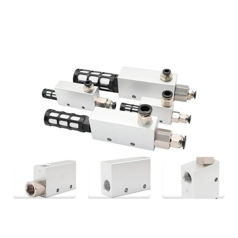 Compact Vacuum Generator With Air Exhaust Ejector And Precision Control Valve For Pneumatic Systems