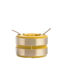 Slip Ring Copper Ring Kit For Generators Collector Ring And Carbon Brush Holder Assembly on white background, close-up view.