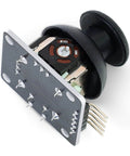 Six Pack Dual Axis Joystick Module For DIY Projects With Analog X And Y Outputs And Digital Z Output, angled view of module