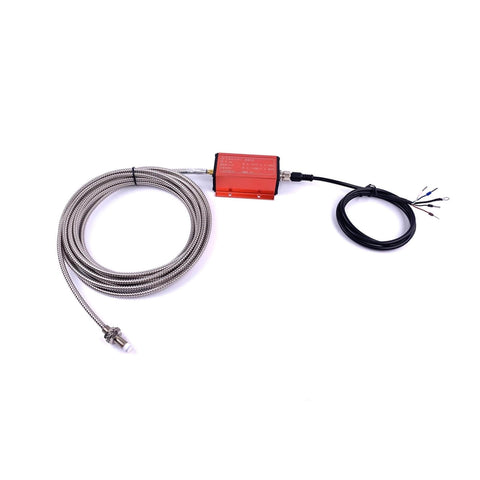 Non Contact Eddy Current Displacement Sensor With 4 To 20mA Output ML33 A A, stainless steel, coiled cable, industrial sensor