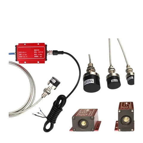 Components of 50mm ML33 Eddy Current Displacement Sensor Transducer With 0 To 10 Volt Output A Version V1 3 Stainless Steel Body