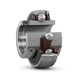 SKF YAR 207-107-2RF HV Insert Bearing for Industrial Machinery, high precision, metallic housing, side view