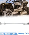 2 pcs adjustable steering tie rod ball joint, 185mm length with 8mm hole diameter, for 49cc electric ATV and go kart