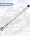 2 pcs adjustable steering tie rod ball joint, 185mm length with 8mm hole diameter, carbon steel linkage for 49cc ATV go kart