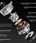 Exploded view of beefed-up replacement alternator 56029789AA 11598N for Chrysler, Dodge, Jeep, Ram 1500 3.6L V6 models.