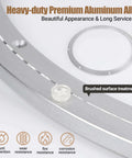 24 Inch Lazy Susan Bearing Heavy Duty Aluminum Alloy Turntable with Silent Smooth Ball Bearing Design close-up view