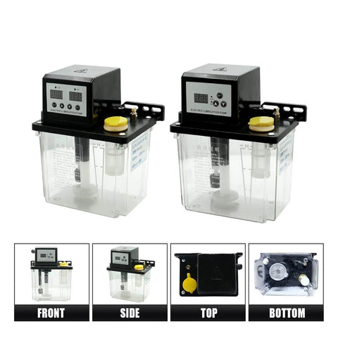 Auto Lubrication Pump System For 1L Or 2L Oil Reservoir, AC 110V Or 220V Operation, Electromagnetic Output 6mm, Gear Pump
