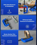 Ball Joint Press Kit, 21-Piece Ball Joint Removal Tool for Installing and Removing Ball Joints, U Joints, Anchor Pins displayed.