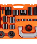Ball Joint Press Kit, 21 pcsTool Kit with C-Press, heavy duty tools in orange case for 2WD and 4WD car repairs