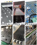 5/8 Inch Ball Transfer Units 10 Pcs Metal Roller Ball Transfers with Wide 1 Inch Base in various conveyor applications.
