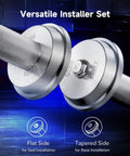 10pc Bearing Press Kit with Race and Seal Driver Set showing knurled handle and dual-sided adapters for seal installation