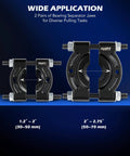 38pc 2-in-1 Bearing Press Kit with 5 T Wheel Bearing Separator Puller Set, showing 2" & 3" jaws for diverse pulling tasks.