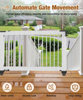 Heavy Duty Sliding Gate Kit Black Hardware Set for Smooth Quiet Sliding Gates with Secure Operation Easy DIY Installation