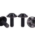 ✝️ UHDFBDHF Titanium Bolt M6 Torx Head T40 Screws for Bicycle, Motorcycle, Car, 10/15/20mm, Pack of 4 (Black, M6x15mm) on white background
