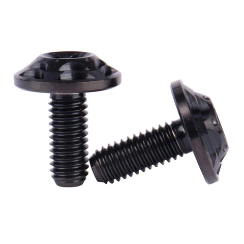 UHDFBDHF Titanium Bolt M6 Torx Head T40 Screws for Bicycle, Motorcycle, Car, 10/15/20mm, Pack of 4 (Black, M6x15mm) close-up