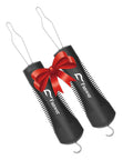 Two Pack Button Hook And Zipper Pull Helper For One Handed Dressing Aid, Easy Buttoning And Zipping, with red bow on handles
