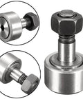 ✝️ HiPicco Cam Follower Track Runner Bearings, CF5/KR13 Needle Roller Bearing 13mm, close-up view of the stud type track cam follower.