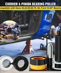 Carrier & Pinion Bearing Puller, Compatible with Dana 30,40,50,60,70, 80, Ford 10.25" Bearings on auto repair setup