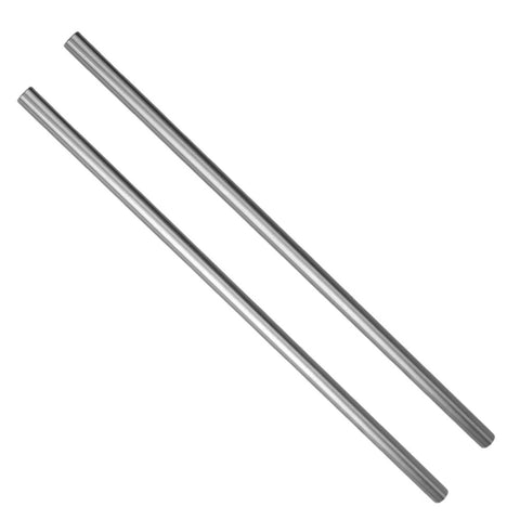 2Pcs 12mm x 400mm Linear Rail Rod Shafts, case hardened chrome plated C45 carbon steel for CNC and 3D printers motion guides